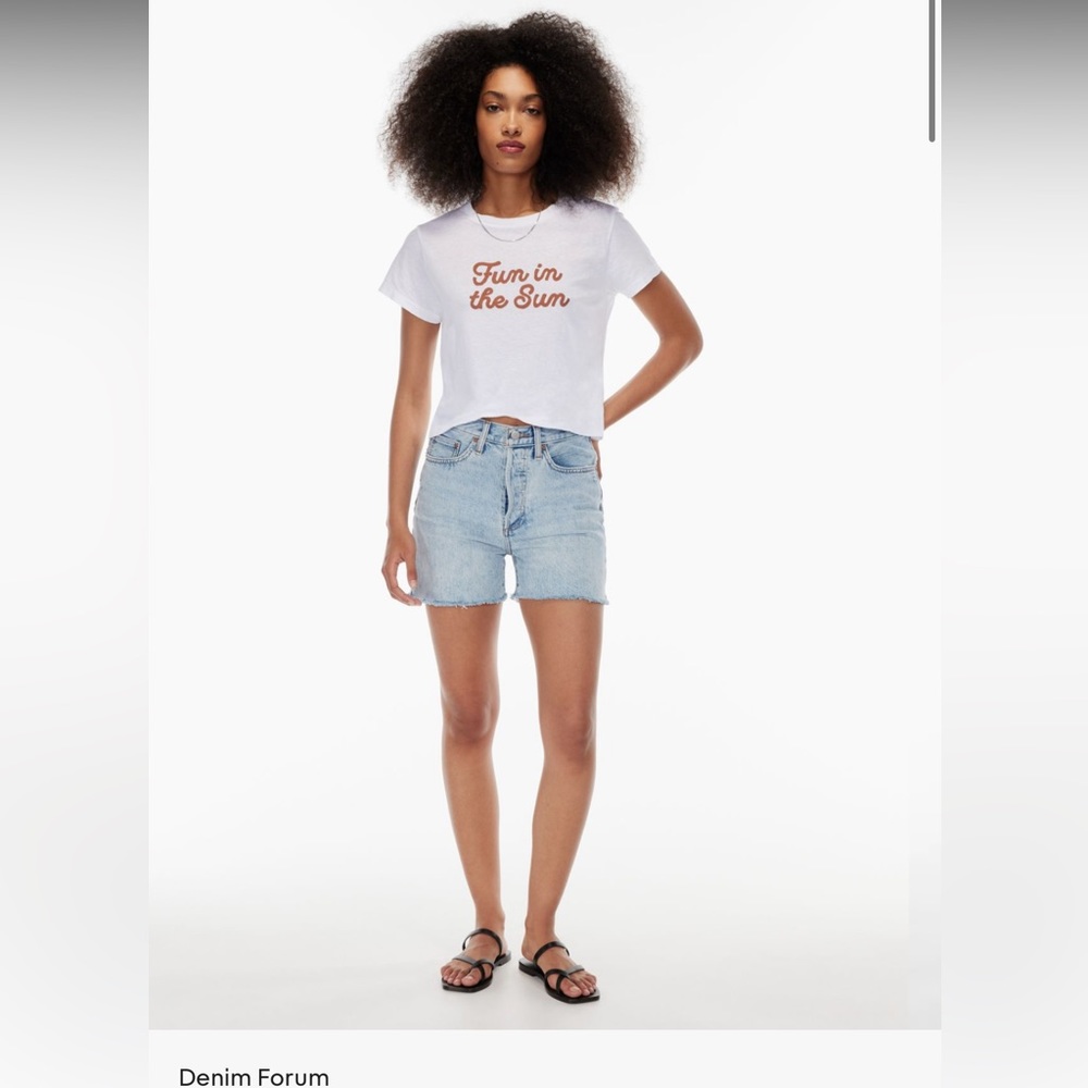 Denim forum Yoko mid thigh short